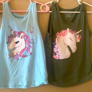 Both tank tops size 5/6 good condition and T-shirt
